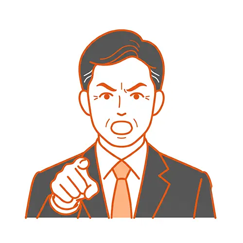 部下を責める上司のアイコン